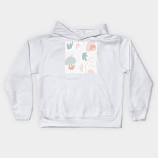 Topographic Pastel Pattern Kids Hoodie